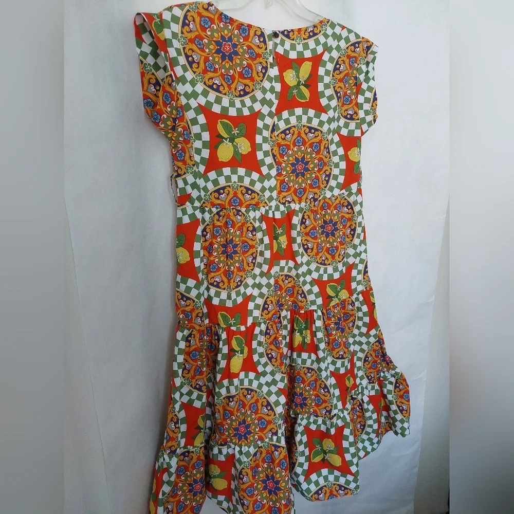 Floral Mosaic Midi Dress - Picture 4 of 7